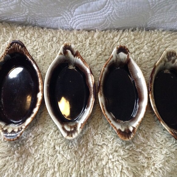 VTG (4) Pfaltzgraff Gourmet Au Gratin Serving Dishes; Brown Drip, Martha Stewart - Picture 1 of 5